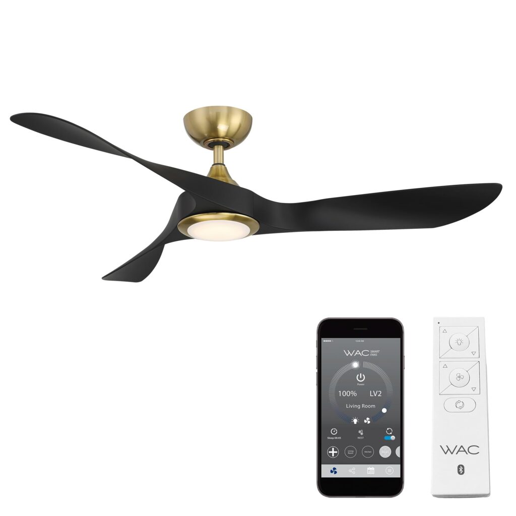Wi-Fi controlled ceiling fan