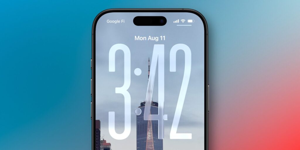 ios 26 clock lock screen b6 Lf8XkF
