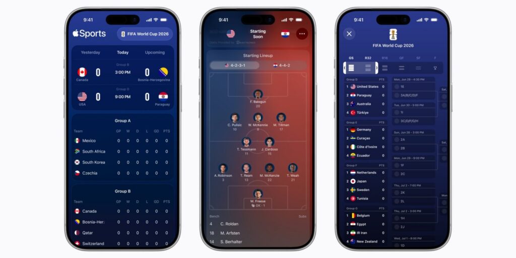 Apple Sports world cup update jhVApG