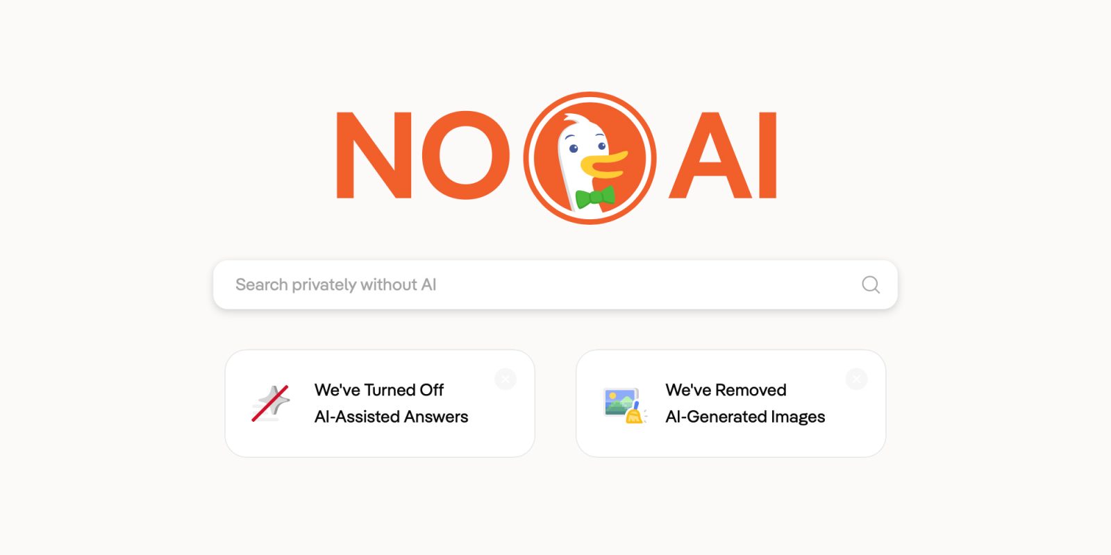 duckduckgo no ai yGrfwl