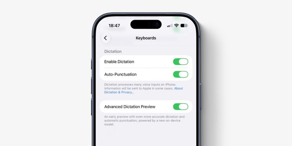 ios 27 keyboard dictation AKNUuQ