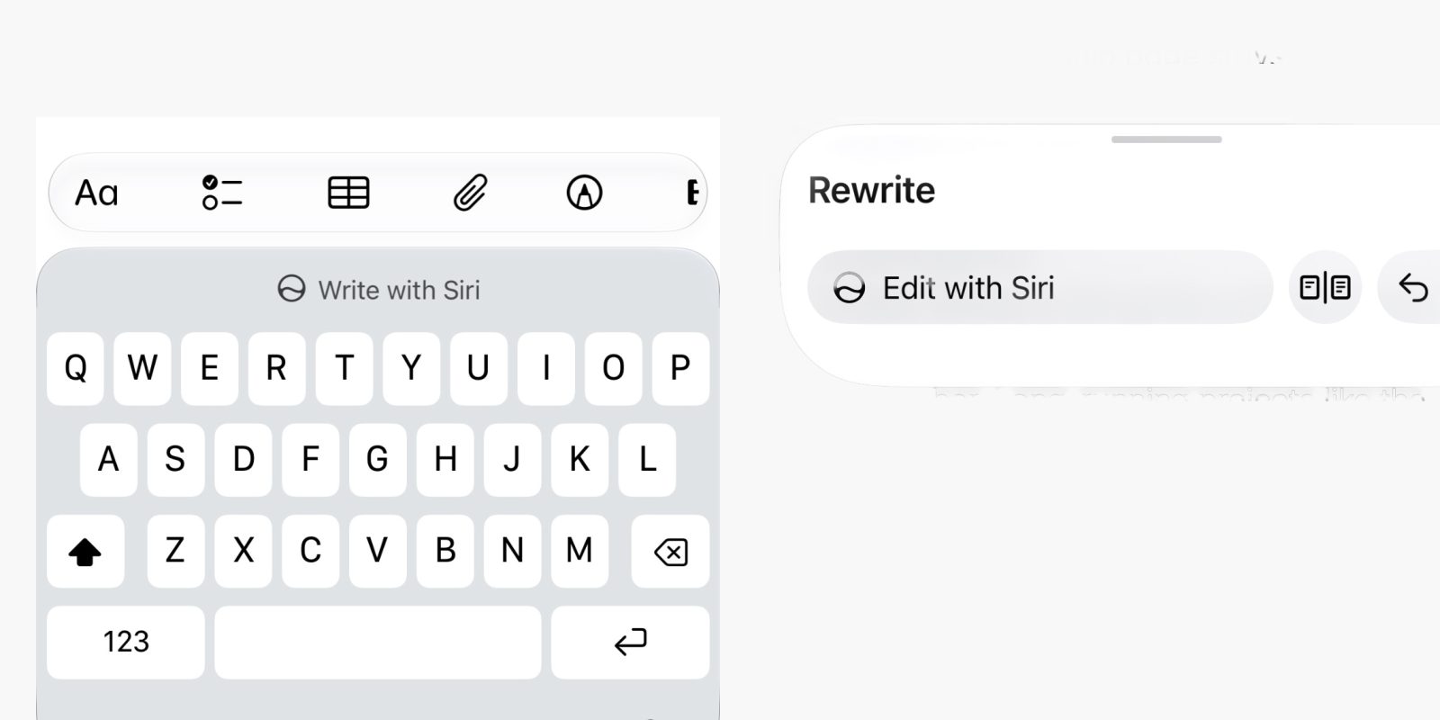 write with siri ios 27